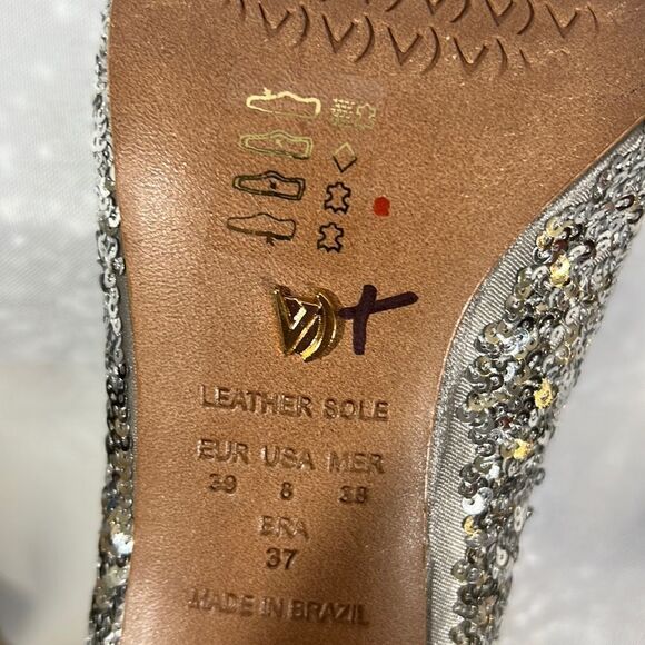 FREE PEOPLE BY VINCENZA AFTER MIDNIGHT SEQUINED BOOTS IN SILVER - Picture 6 of 8